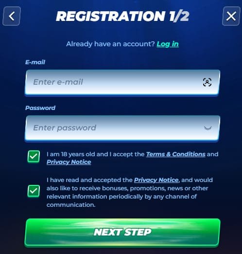 BassBet main registration