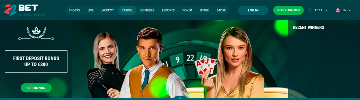 22Bet Casino Official Website