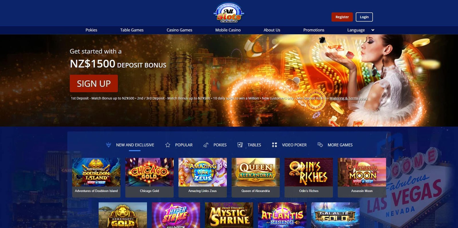 All Slots Main page
