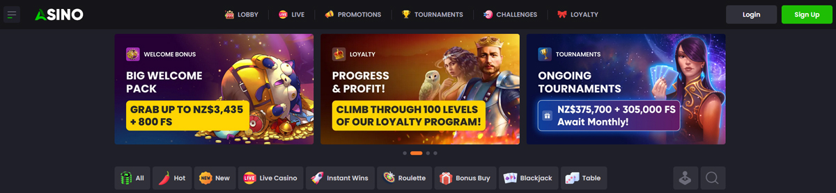 Asino main page