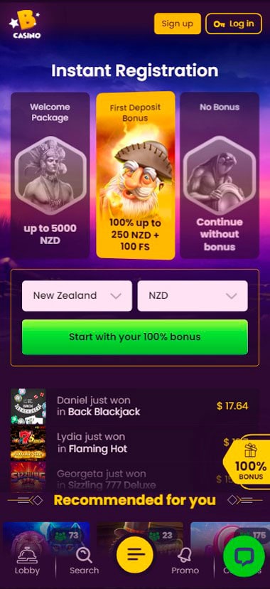 Bizzo Casino Mobile Site