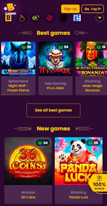 Bizzo Casino Mobile Games