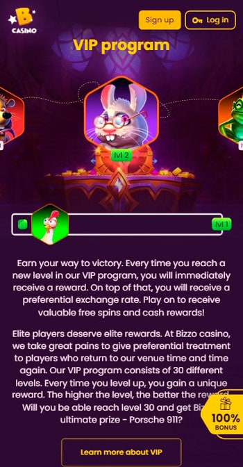 Bizzo Casino Mobile Promotions