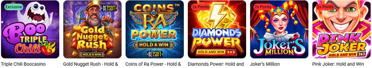 Boo Casino games