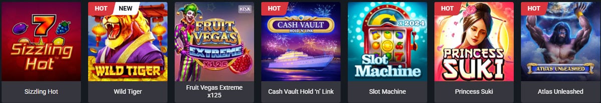 Cobra Casino games