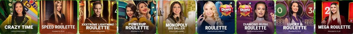 Duelz Casino games