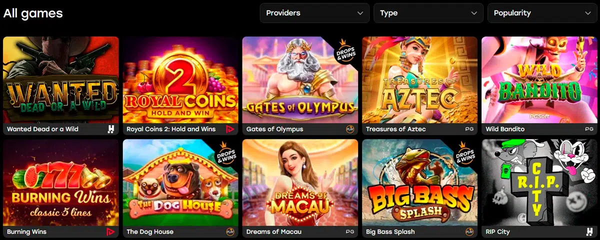 Fairspin Casino Games