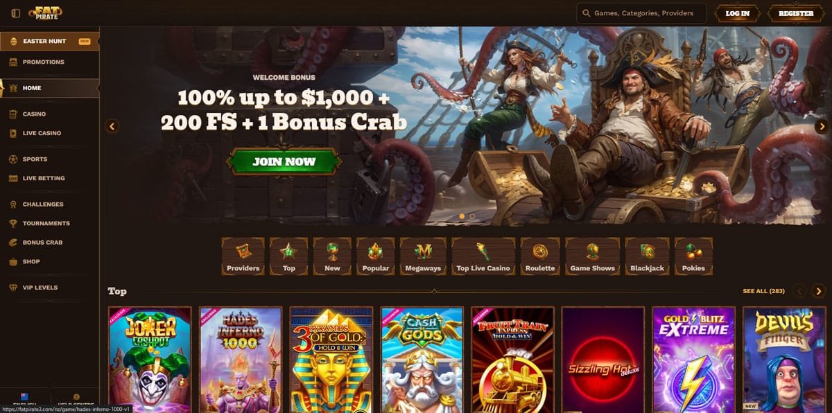 Fat Pirate main page