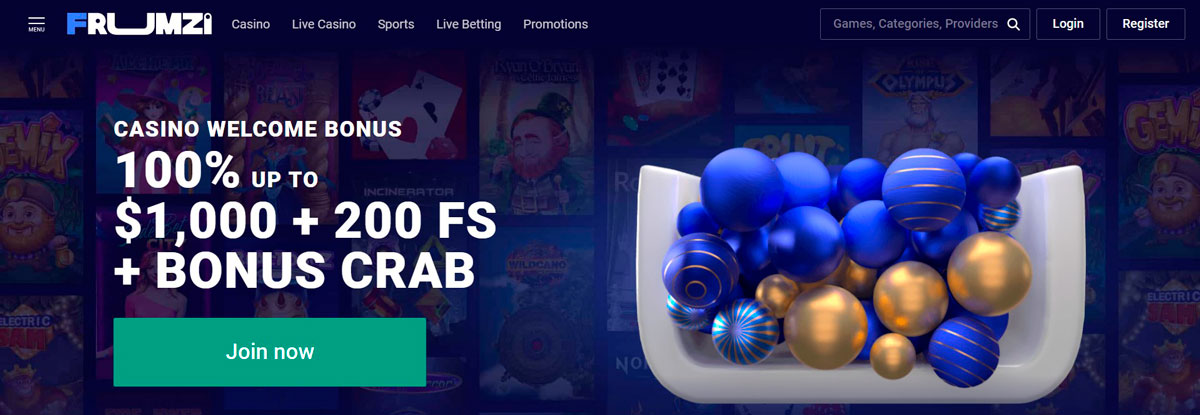 Frumzi Casino Website