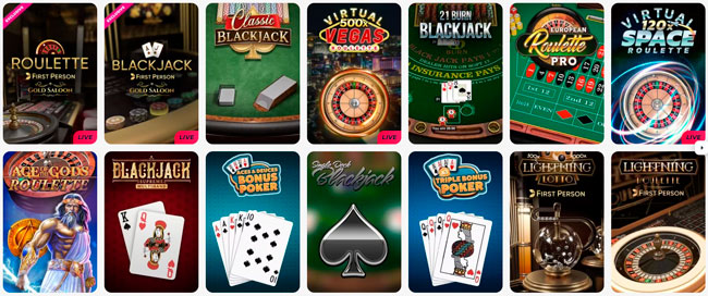 GreatWin Casino Table Games