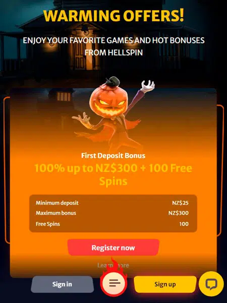 Hellspin mobile app