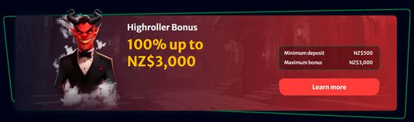 Hell Spin Casino High Roller Bonus