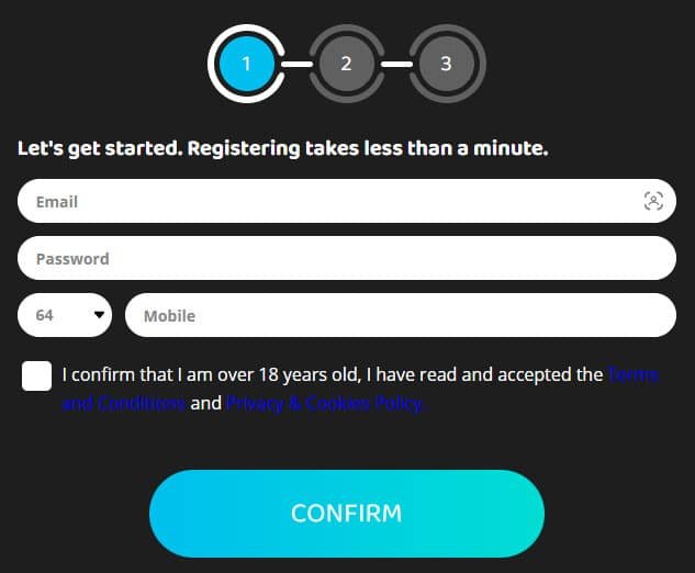 HeyCasino registration