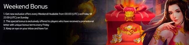 Katsu Bet Casino Weekend Bonus