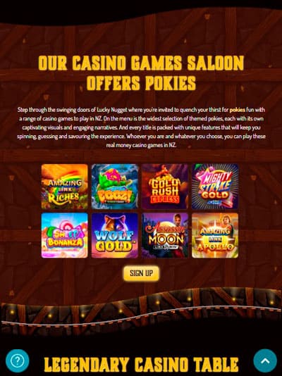 Lucky Nugget Casino Mobile Pokies