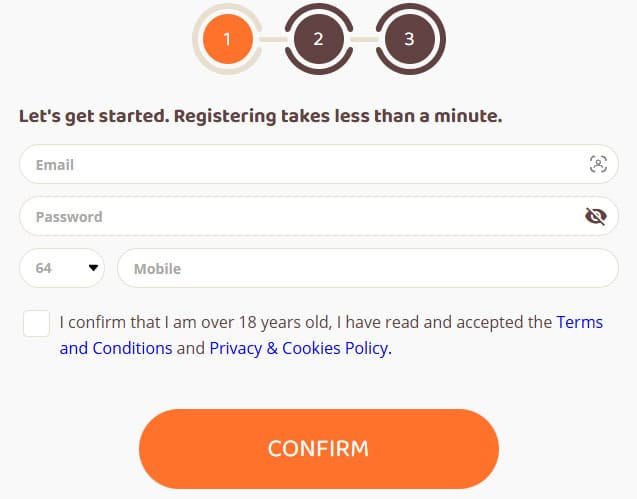 Moi Casino registration