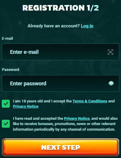PlayIO Casino Registration