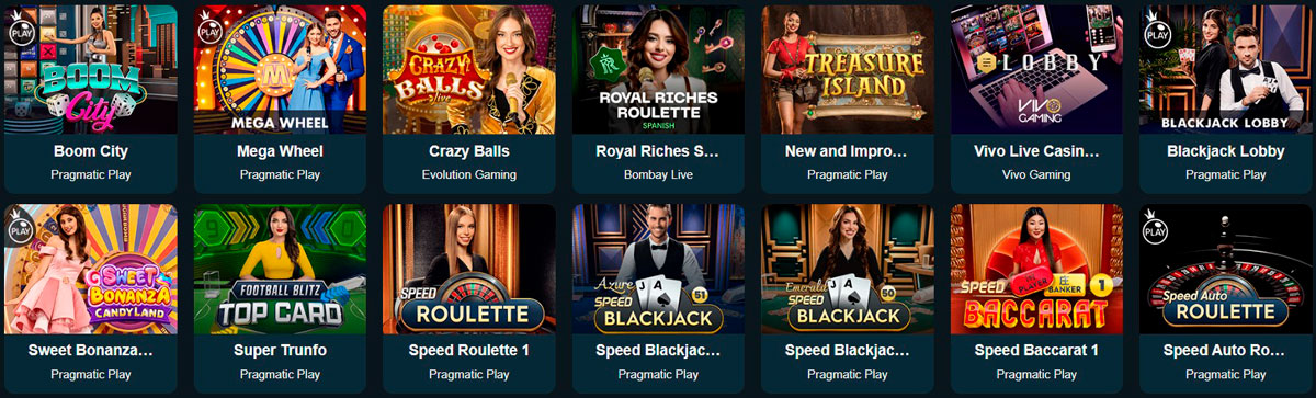 PrimeBetz Live Casino Games