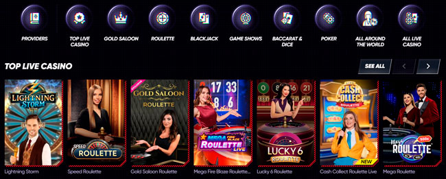 Quickwin Casino Live Games