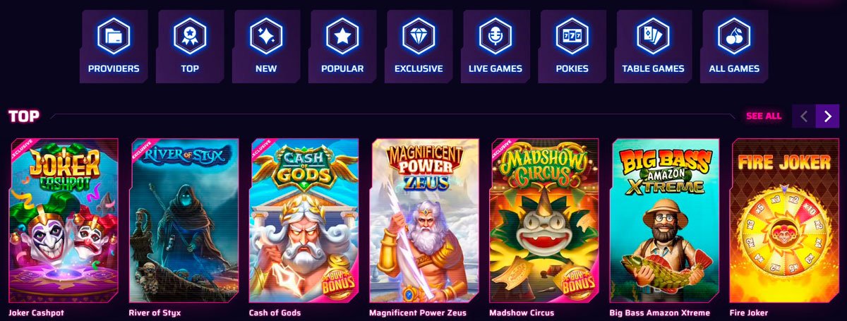 Roby Casino Games