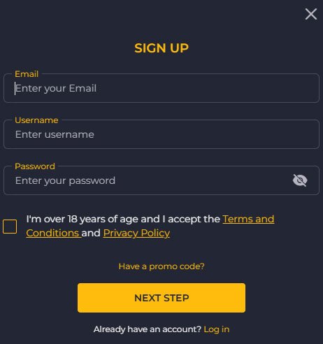 Rolling Slots registration