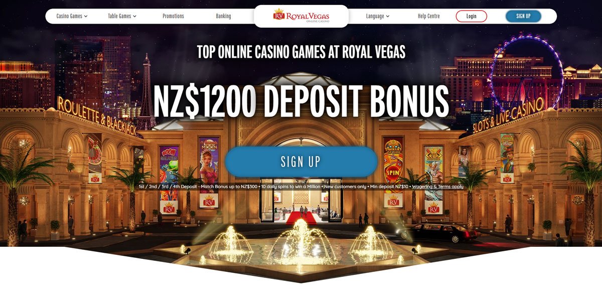 Royal Vegas main page