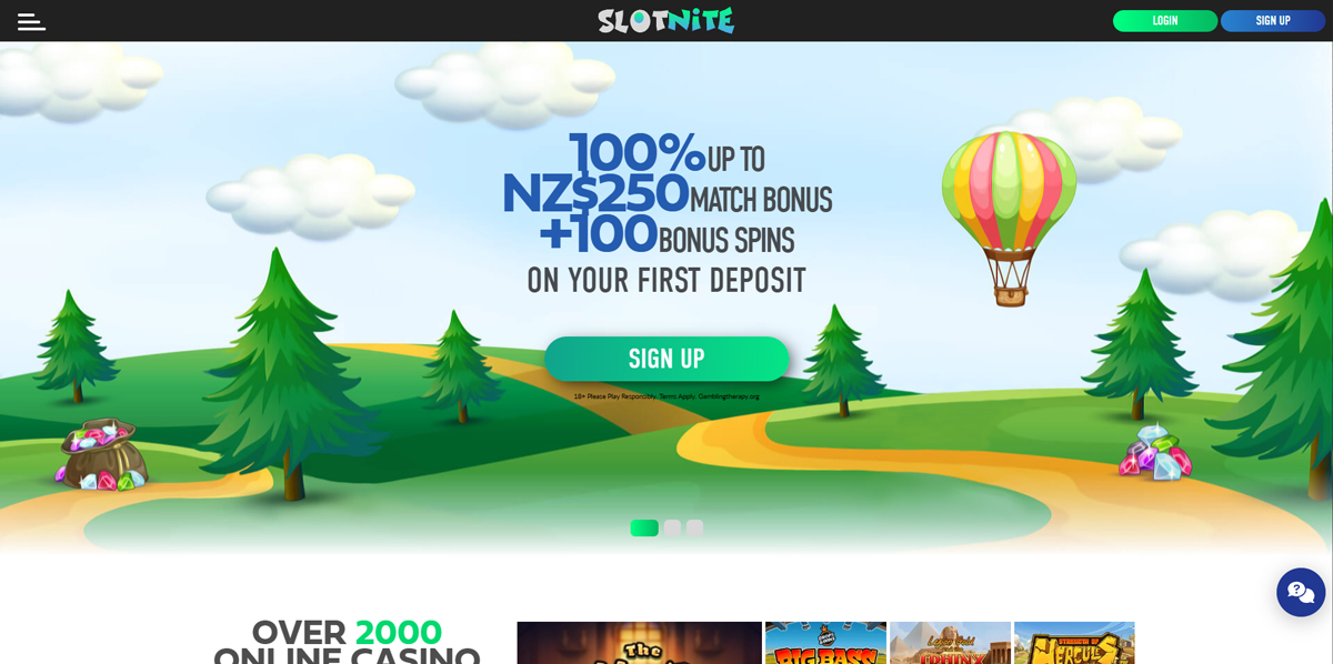 SlotNite main page