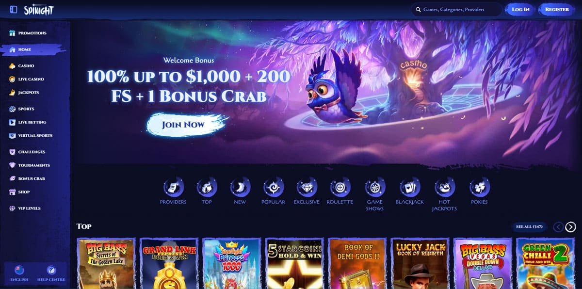 SpiNightmain page