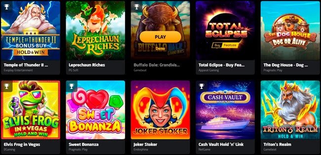 StayCasino Popular Slots